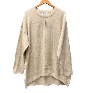 Old Navy Sweater Womens XL Crew Neck Cream Pullover Tunic Knit COMFY NEW